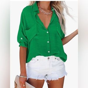 Green Button Down Shirt
